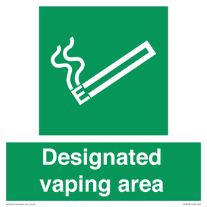 Designated vaping area